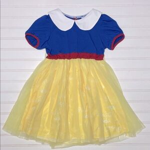 BOUTIQUE EUC Disney Princess Snow White Lace Dress Up Costume W/ Cape